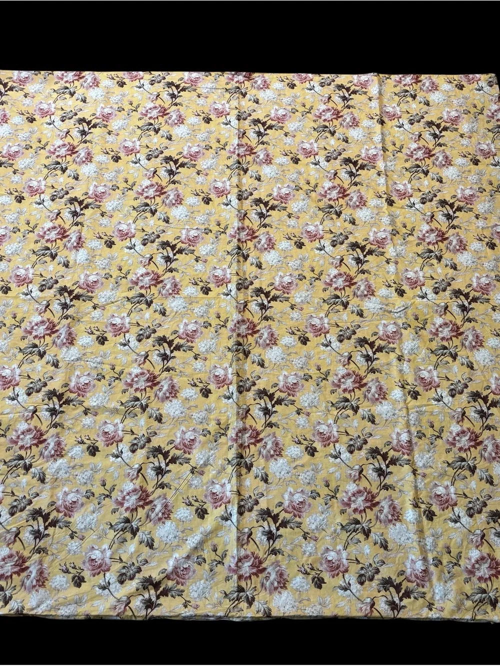 Pottery Barn Ansley Yellow Floral Duvet Cover Queen cozy cottage